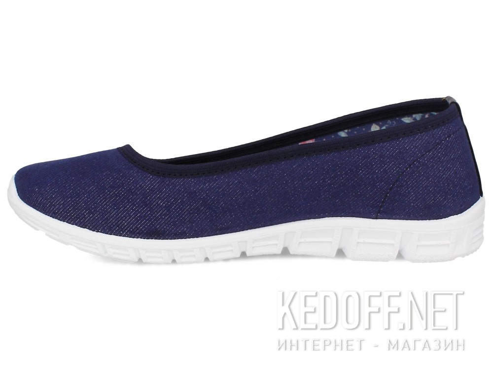 Baleriny Las Espadrillas Denim 22636-80 (ciemny niebieski) описание