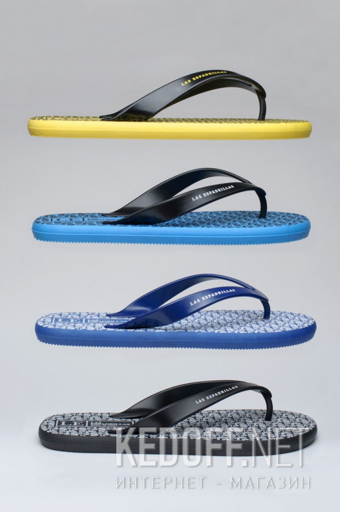 Kapcie Las Espadrillas F6574-2713 Made in Italy unisex (czarny/biały) Фото 12