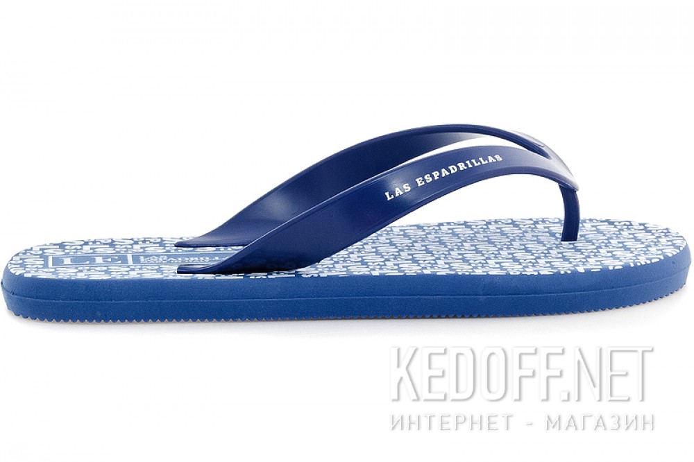 Цены на Męskie japonki Las Espadrillas Райдер F6574-8913 Made in Italy (niebieski)