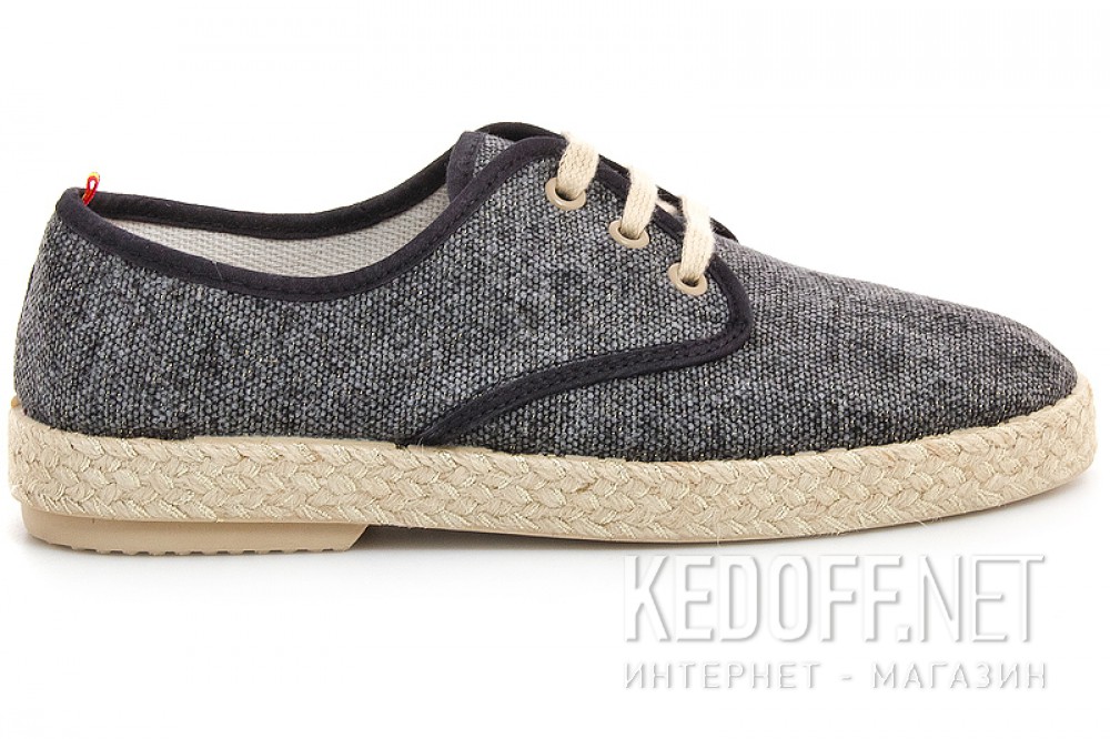 Эспадрильи Las Espadrillas FV5503-27 czarny z połyskiem Made in Spain описание