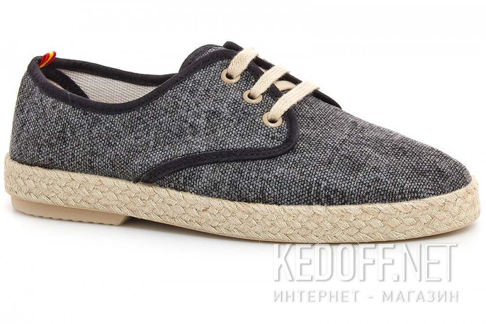 Dodaj do koszyka Эспадрильи Las Espadrillas FV5503-27 czarny z połyskiem Made in Spain