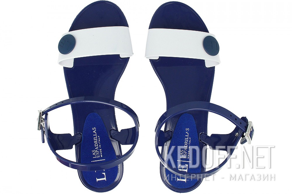 Włoskie sandały Las Espadrillas JELLY 2 V6565-8913Made in Italy (biały) все размеры