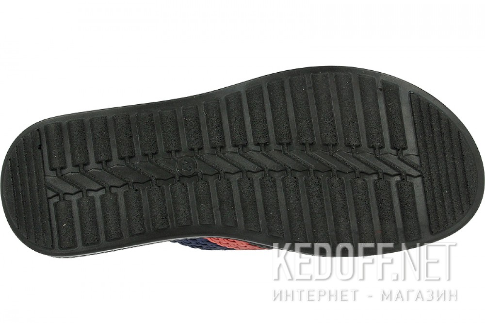 Оригинальные Łupki i japonki Las Espadrillas T021-27 unisex (czerwony/niebieski/czarny)