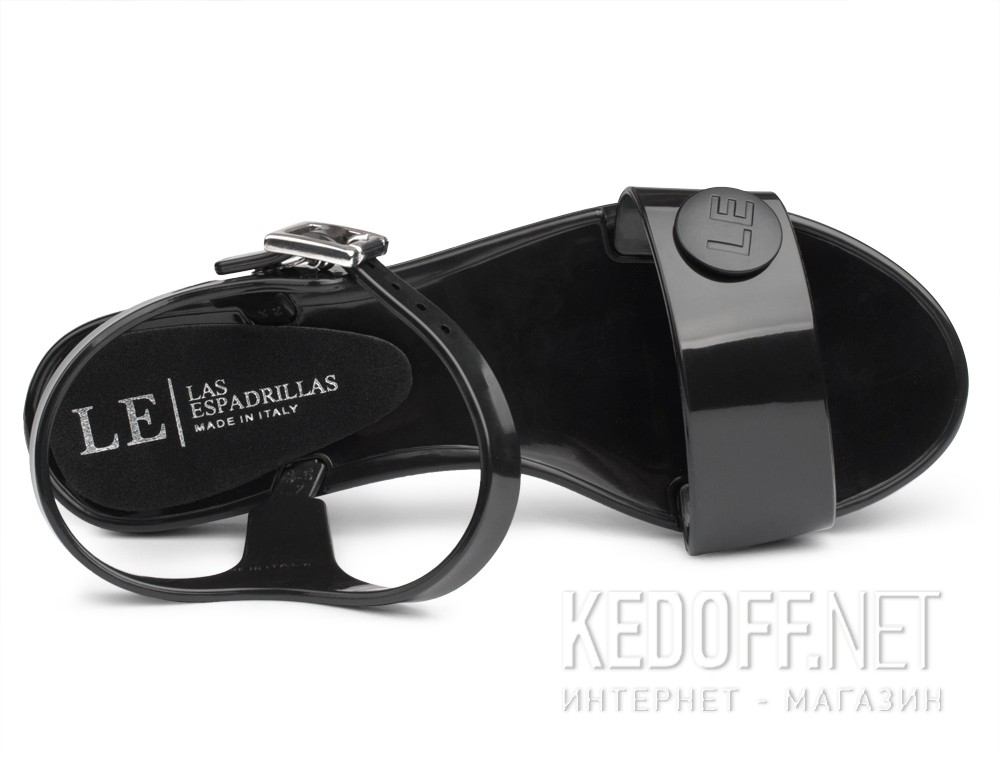 Оригинальные Włoskie Las Espadrillas JELLY 2 V6565-27 Made in Italy (czarny)