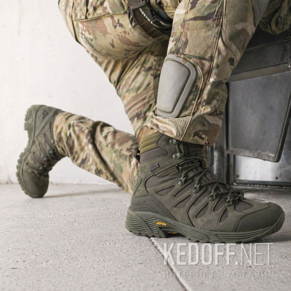 Dodaj do koszyka Męskie taktyczne buty Forester Mid Force Khaki Waterproof B24W003A-17FO Vibram