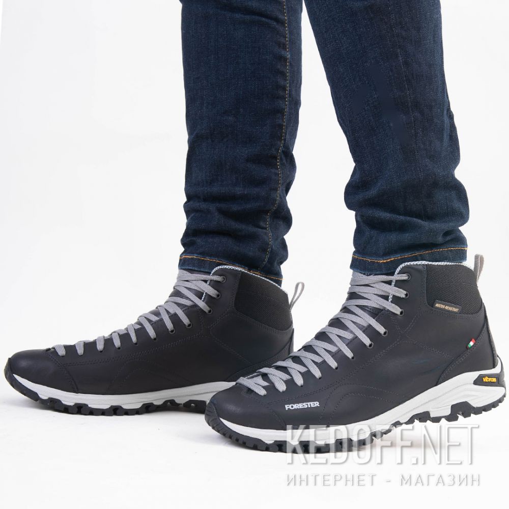 Męskie buty Forester Black Vibram 247951-27 Made in Italy Фото 12