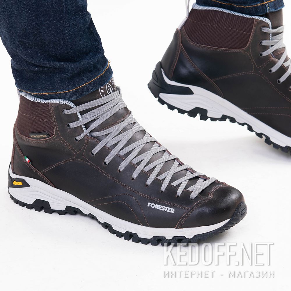 Dostawa Męskie buty Forester Brown Vibram 247951-45 Made in Italy