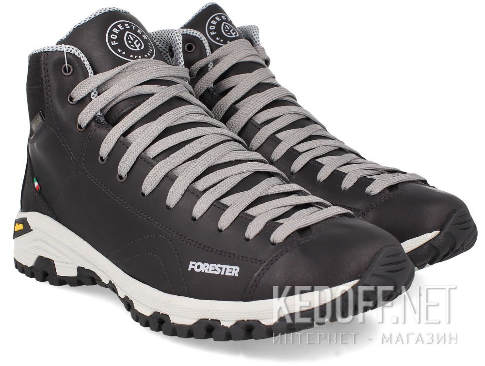Dostawa Męskie buty Forester Black Vibram 247951-27 Made in Italy