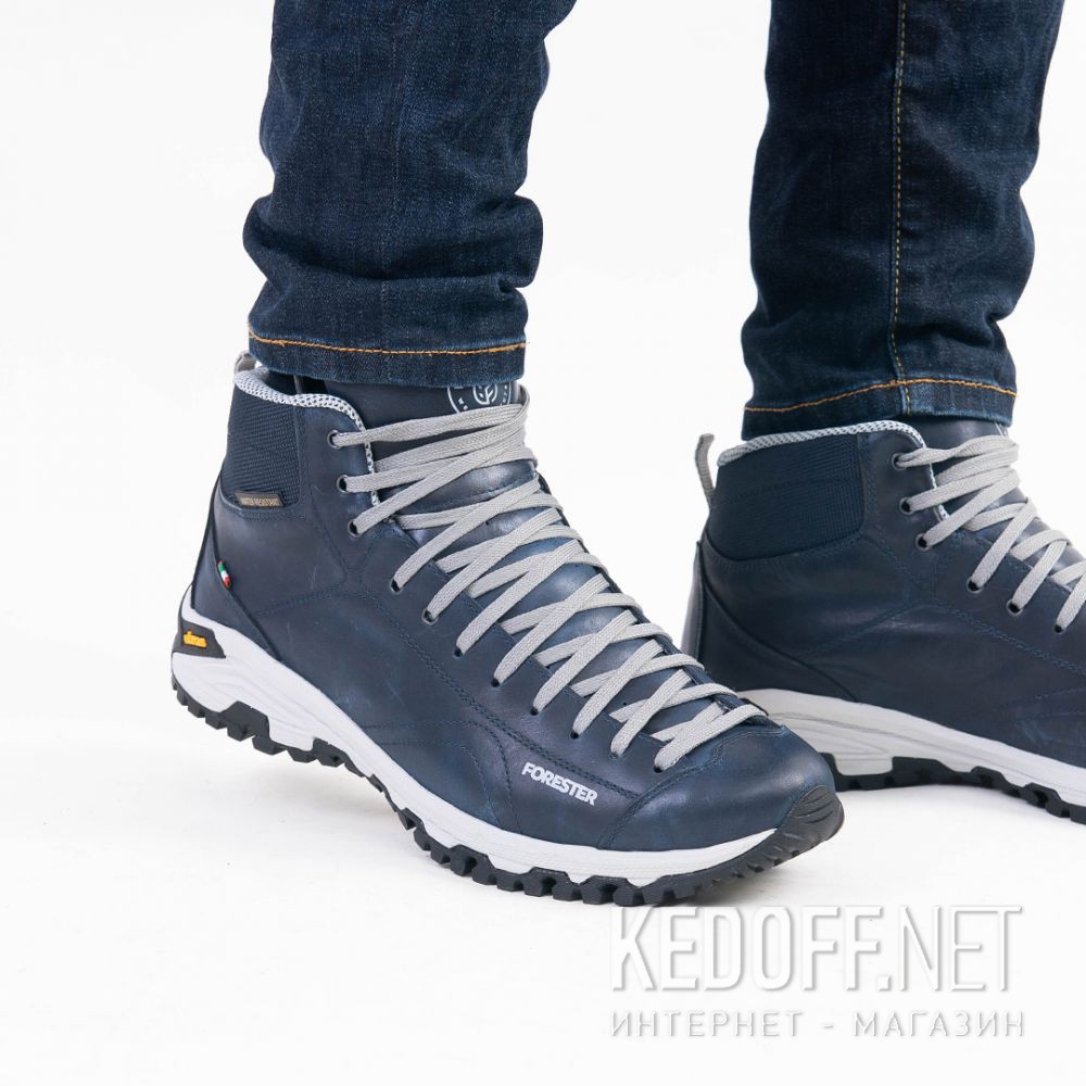Męskie buty Forester Navy Vibram 247951-89 Made in Italy доставка по Украине