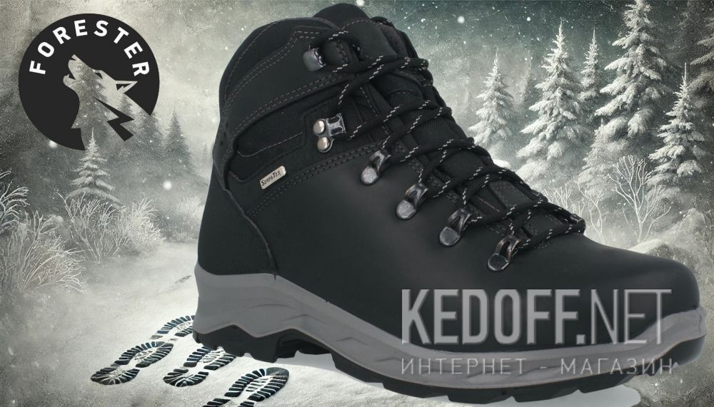 Dostawa Męski buty Forester Sympatex 13774X-1FO Made in Europe