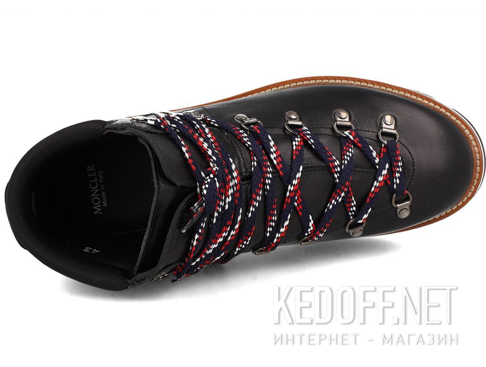 Męskie buty MonCler PEAK Vibram Black Leather Made in Italy все размеры