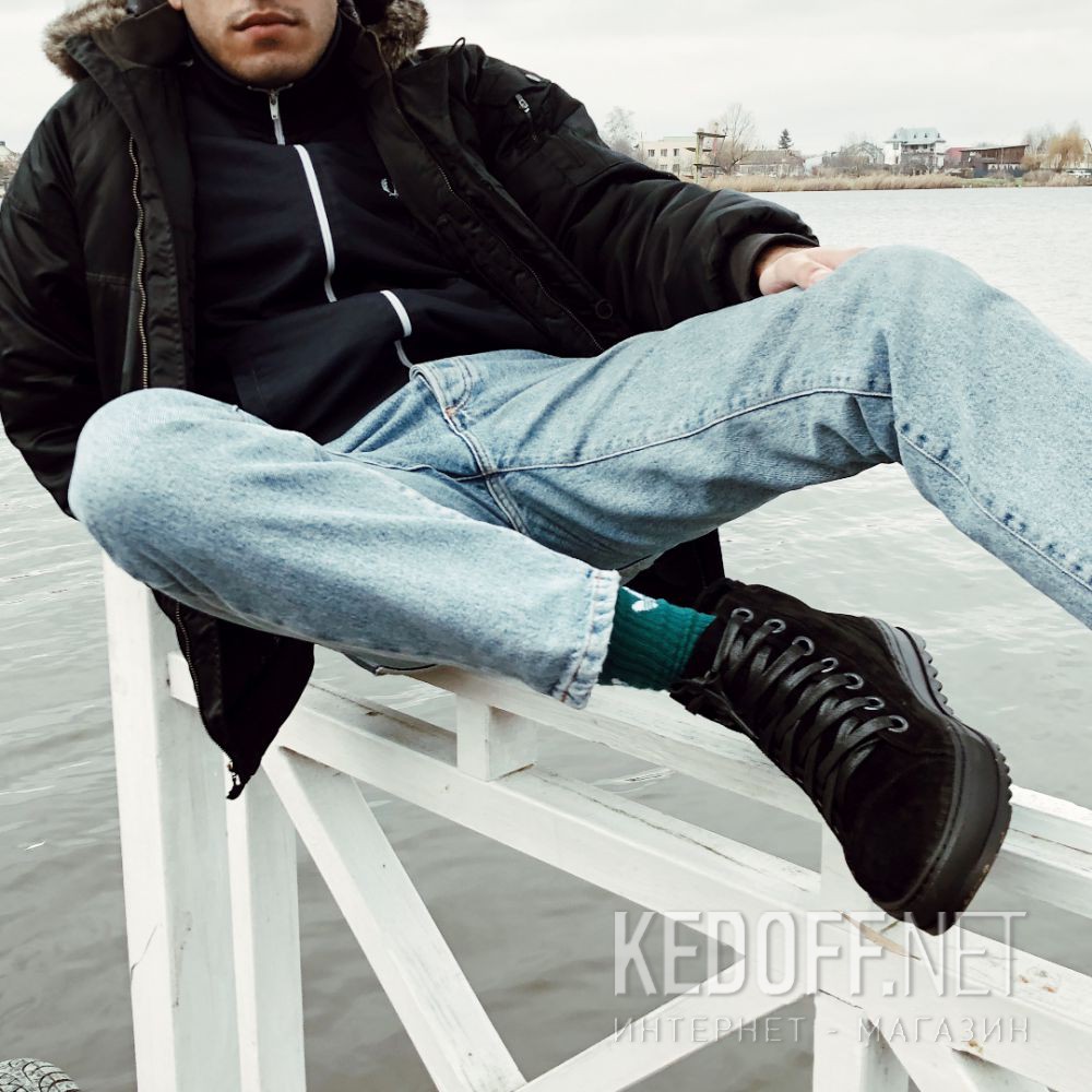 Dostawa Męskie Forester Black Suede 70127-127