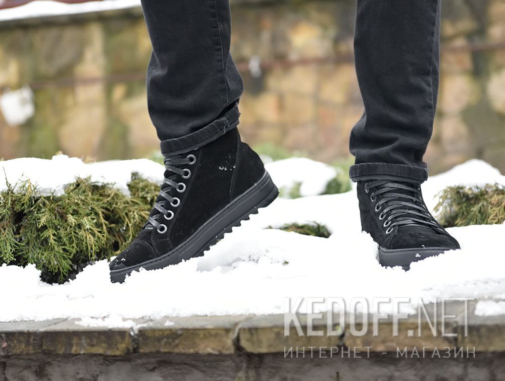 Męskie Forester Black Suede 70127-127