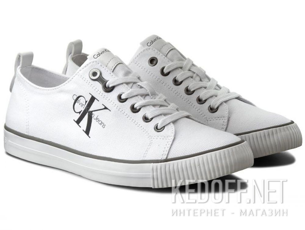 Męski trampki Calvin Klein Jeans Arnold Canvas S0369-WHT описание