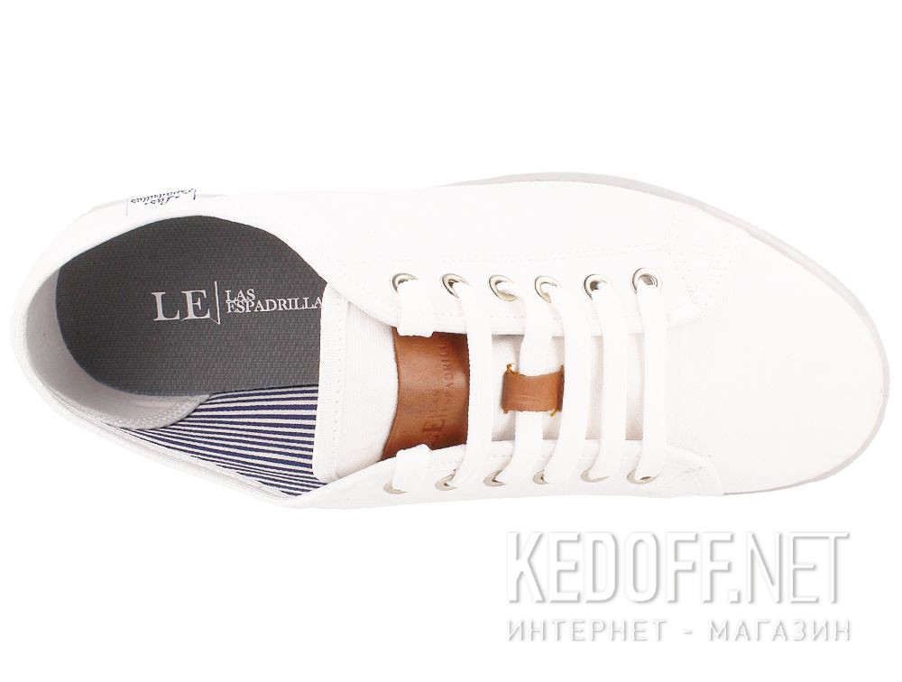 Цены на Męskie trampki Las Espadrillas 6099-13 Optical White