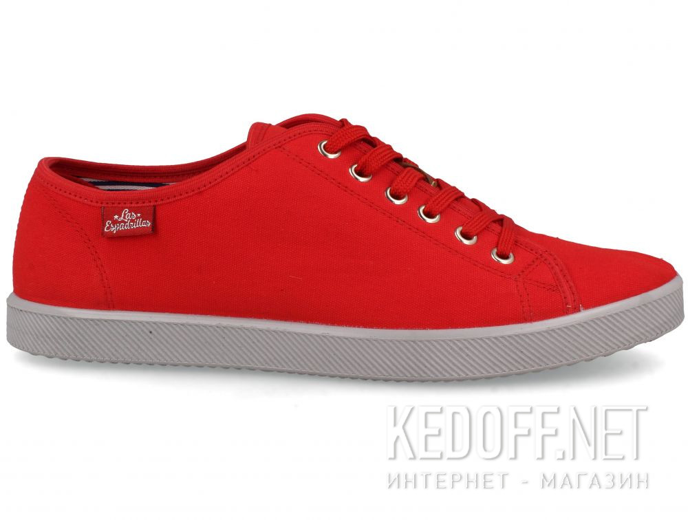 Męskie trampki Las Espadrillas Eco Soft 6099-47 Red Slim  купить Украина