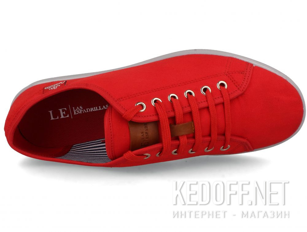 Męskie trampki Las Espadrillas Eco Soft 6099-47 Red Slim  описание