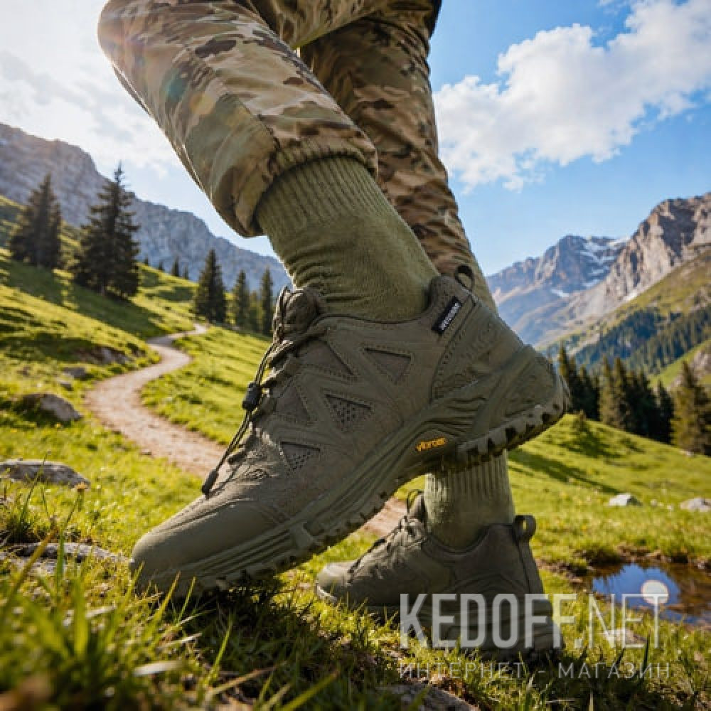 Dodaj do koszyka Męskie taktyczne buty Forester Low Force Khaki Waterproof B24W004A-17FO Vibram