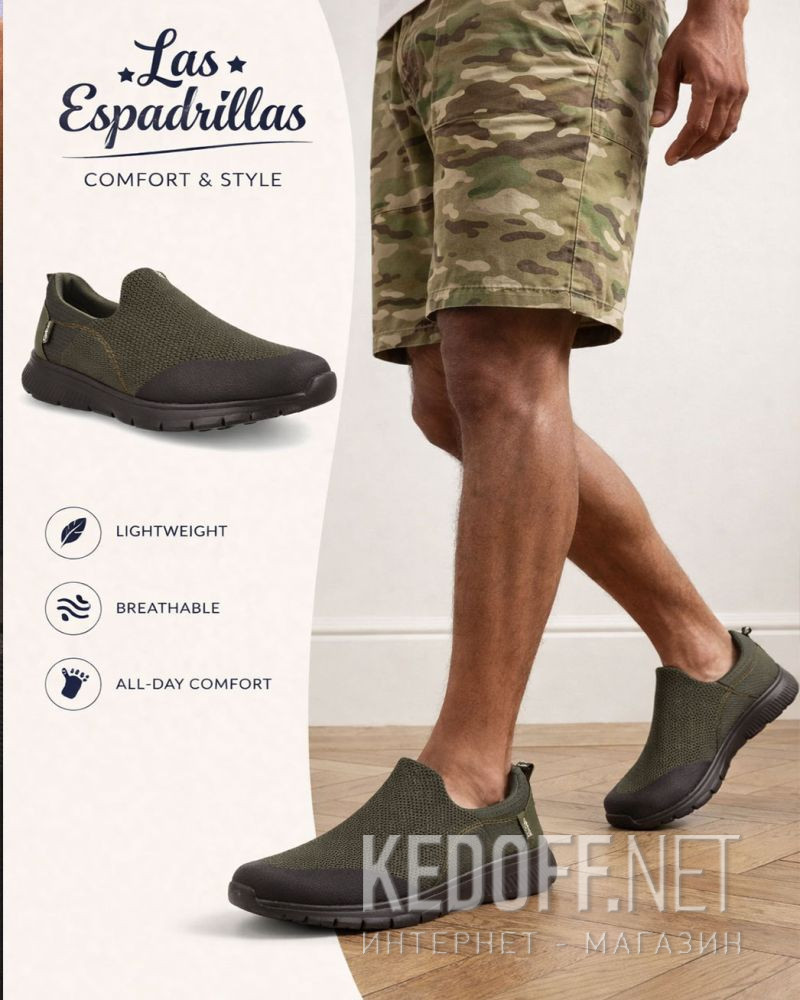 Męski tenisowki Las Espadrillas Krakers Comfort 209349-17