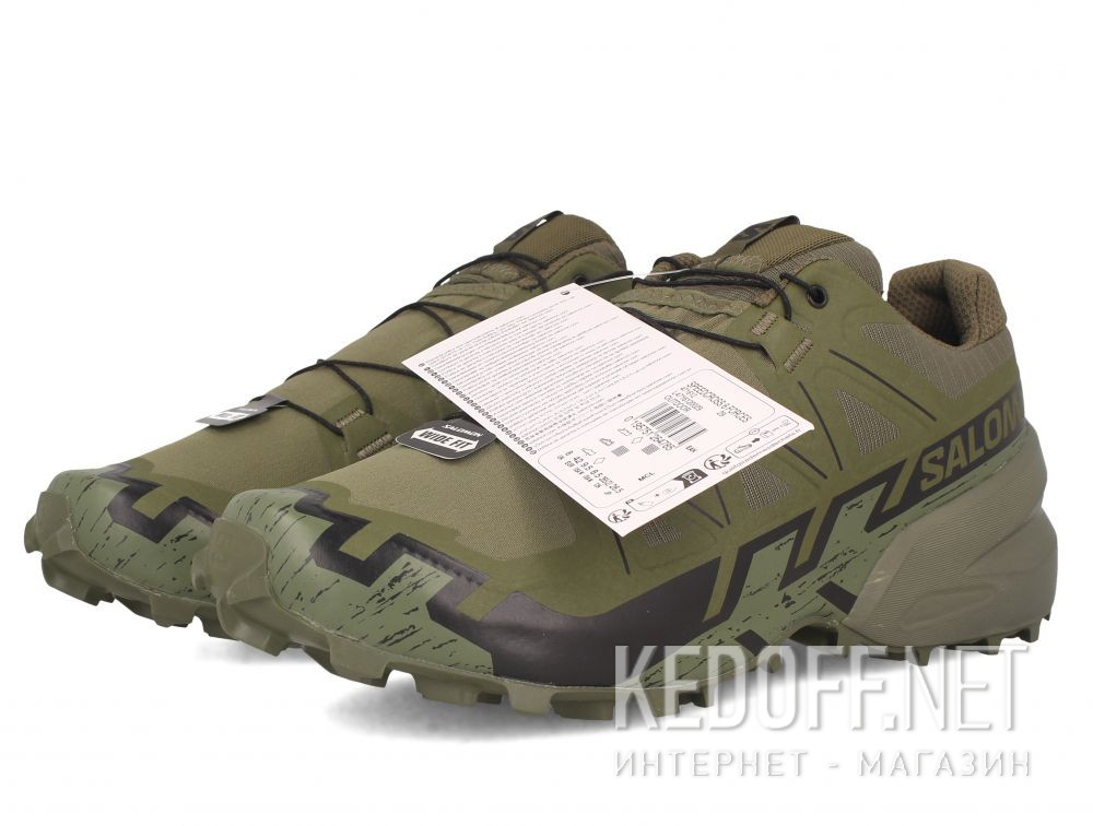 Dostawa Męskie sportowe taktyczne buty  Salomon 471612 Speedcross 6 Forces Khaki 