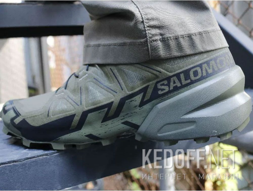 Męskie sportowe taktyczne buty  Salomon 471612 Speedcross 6 Forces Khaki  доставка по Украине