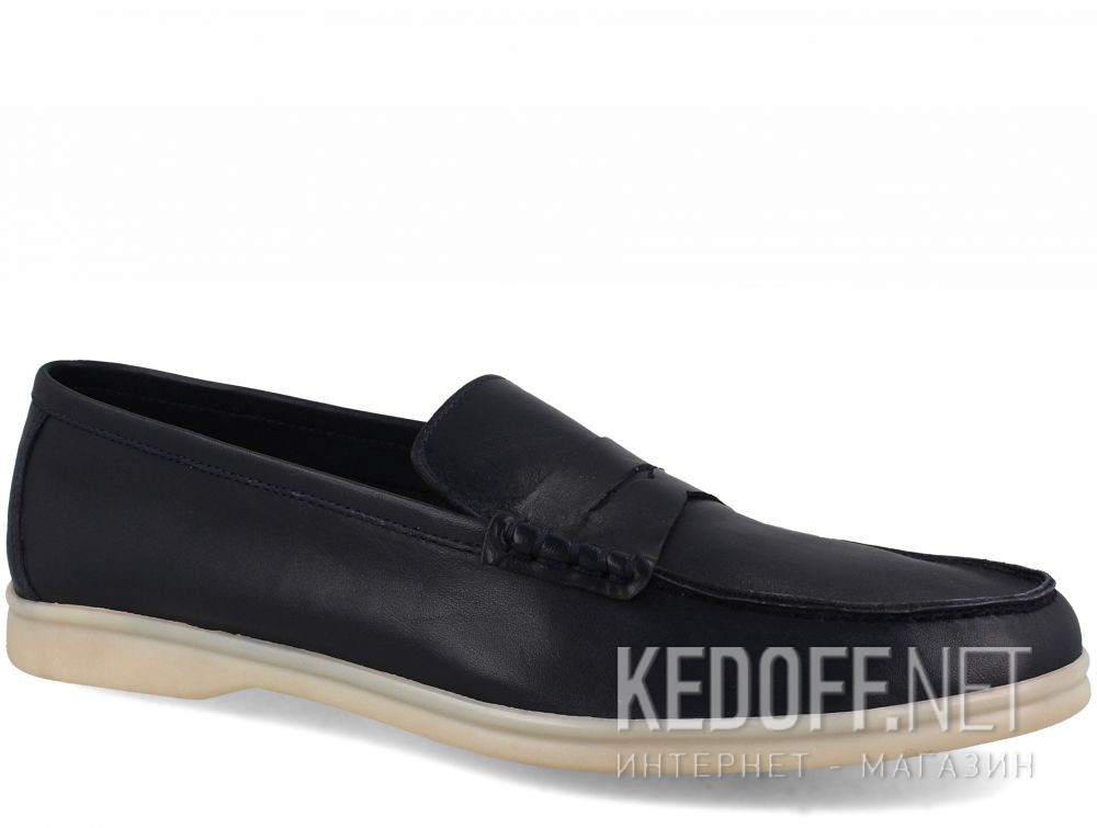 Dostawa Męskie mokasyny Forester Alicante 3681-89 Navy Leather