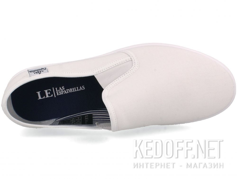 Цены на Męskie слипоны Las Espadrillas Eco Soft 6088-1313 Optical White