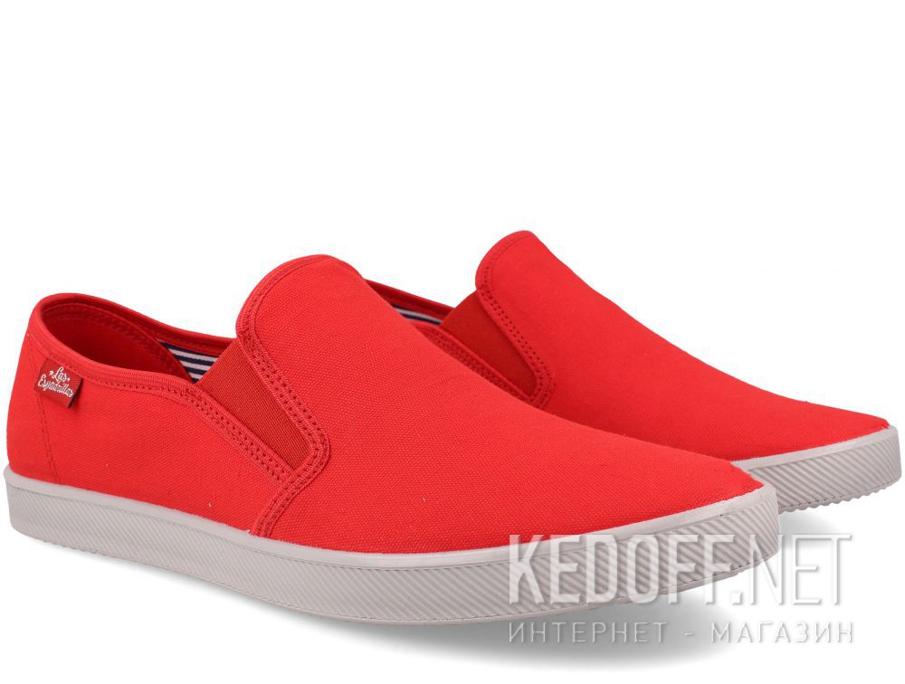 Оригинальные Męskie слипоны Las Espadrillas Eco Soft 6088-4737 Red
