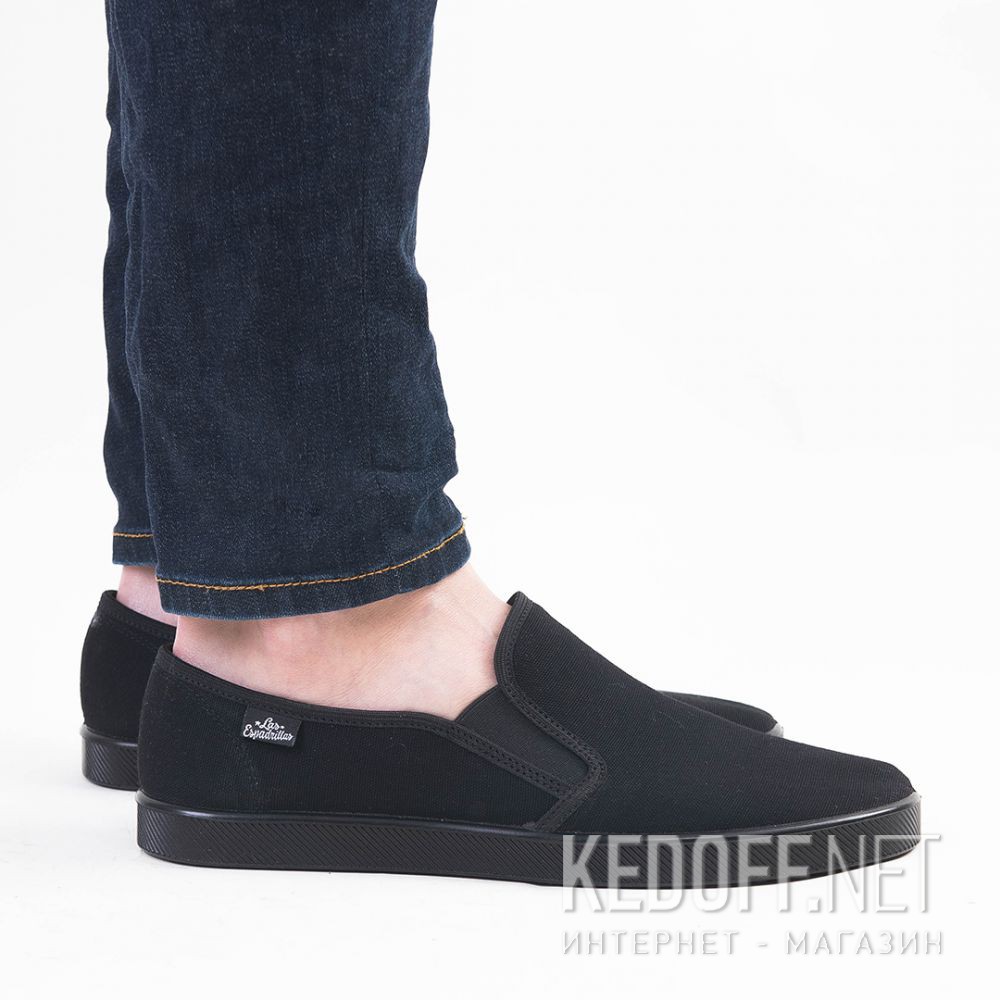 Męskie слипоны Las Espadrillas Eco Soft 6088-27 Black