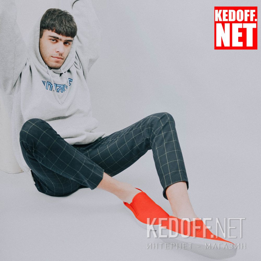 Męskie слипоны Las Espadrillas Eco Soft 6088-4737 Red доставка по Украине
