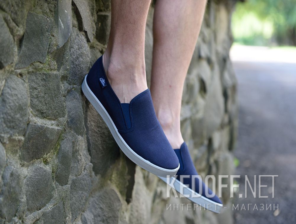 Męskie слипоны Las Espadrillas 6088-8937 Navy Фото 10