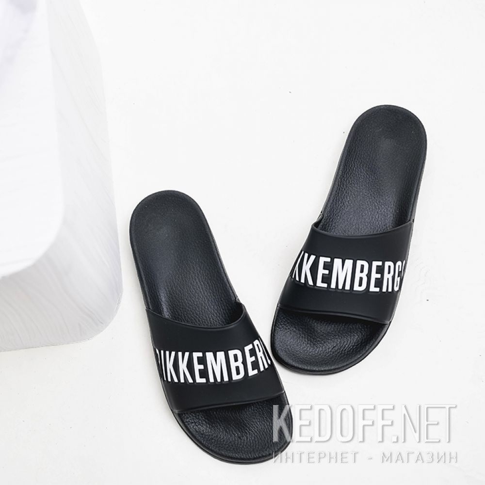 Dostawa Męskie kapcie Dirk Bikkembergs Langhorn ER 652 108366-27 Black White
