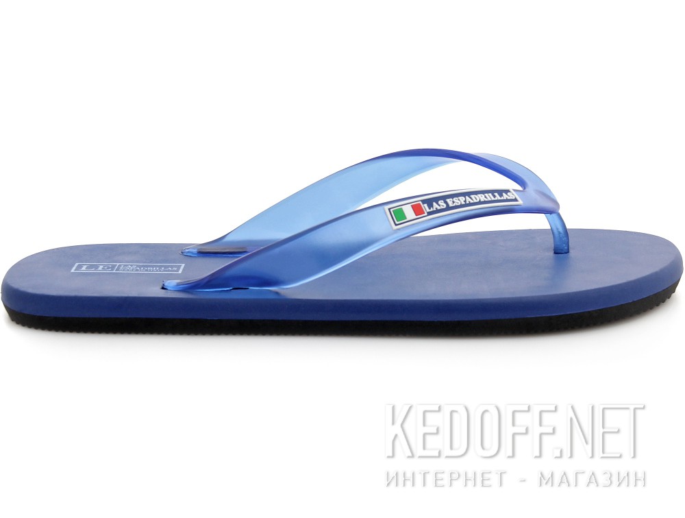 Оригинальные Japonki Las Espadrillas Райдер 7201-89 Made in Italy (czarny/niebieski)