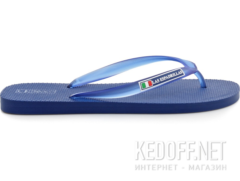 Męskie japonki Las Espadrillas 7223-89 Made in Italy (niebieski) купить Украина