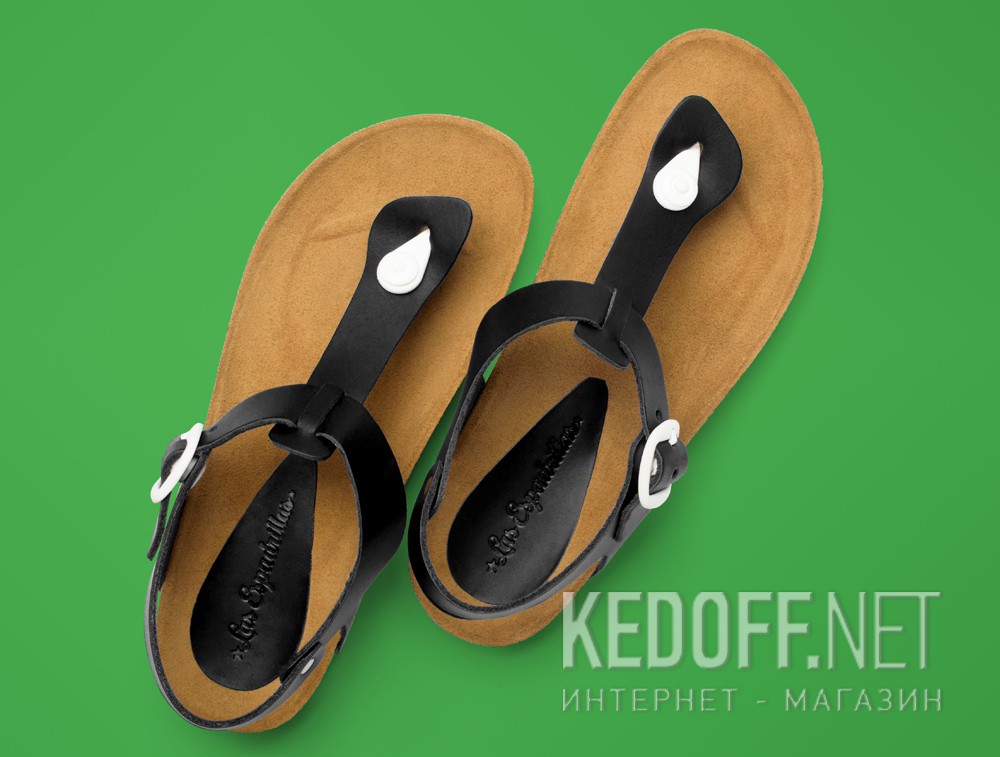 Sandały Las Espadrillas 07-0278-001 (czarny) все размеры