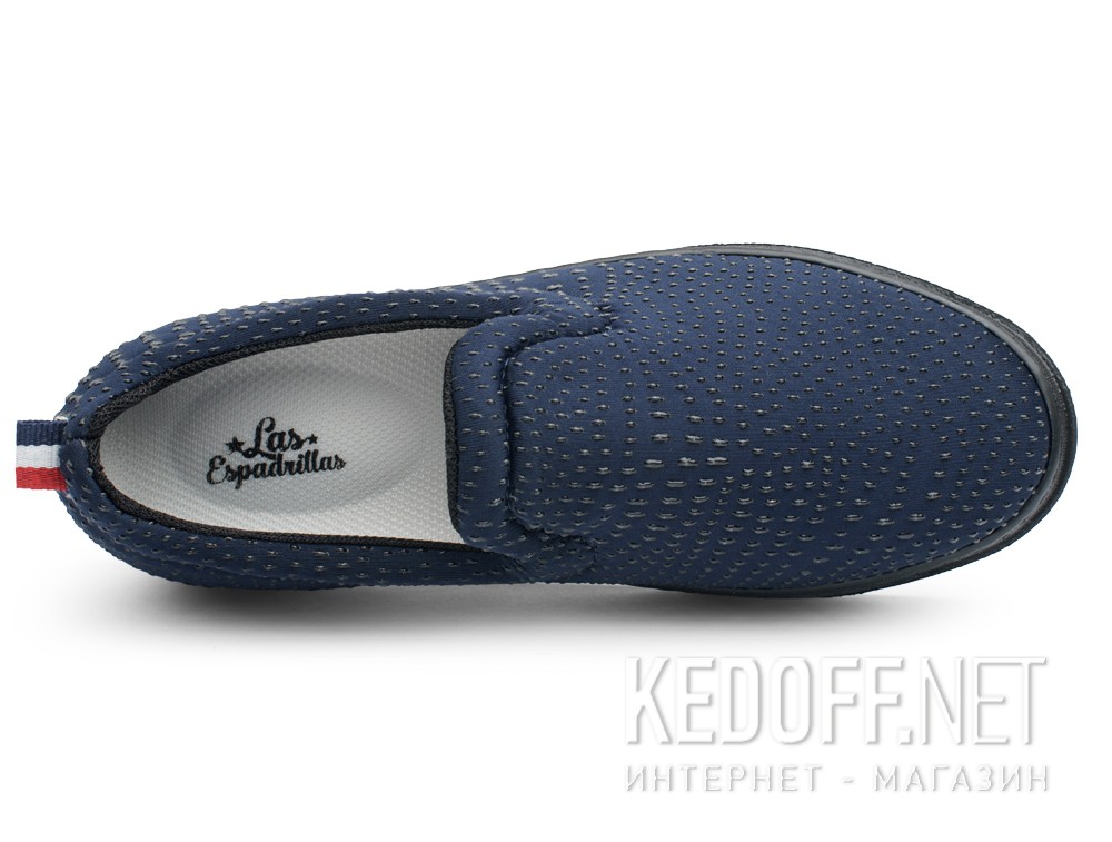 Оригинальные Damskie слипоны Las Espadrillas 6406-89 (ciemny niebieski)