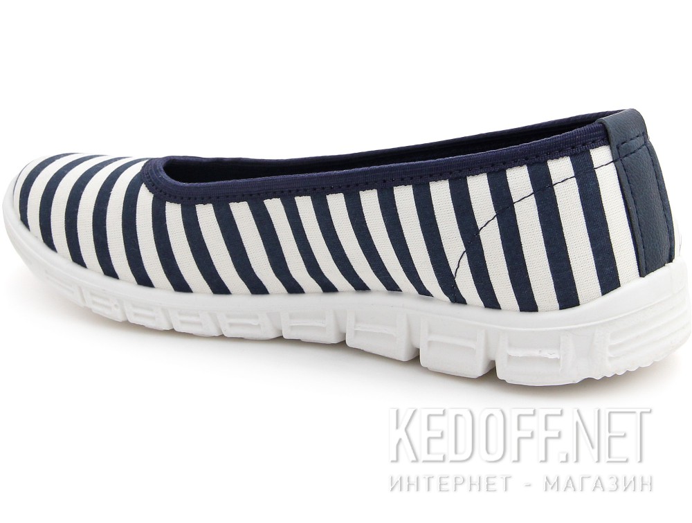 Baleriny Las Espadrillas 22634-8913SP (niebieski/biały) все размеры