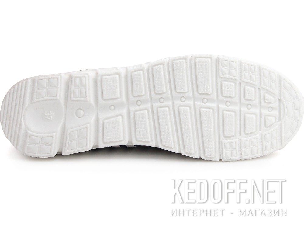 Baleriny Las Espadrillas 22634-8913SP (niebieski/biały) доставка по Украине