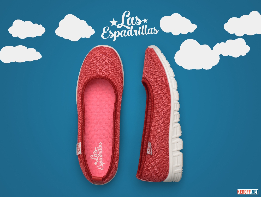 Baleriny Las Espadrillas 32636-49 (siatka) доставка по Украине