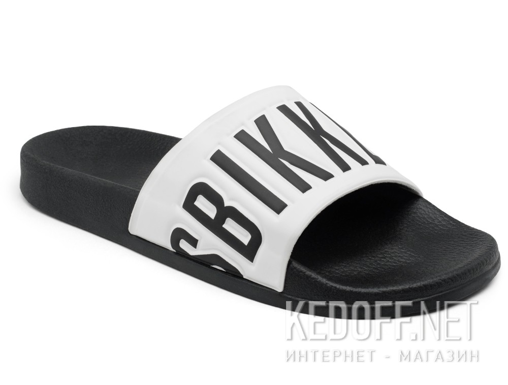Kapcie Dirk Bikkembergs Langhorn BKE 108367-2713 Made in Italy (czarny/biały) купить Украина