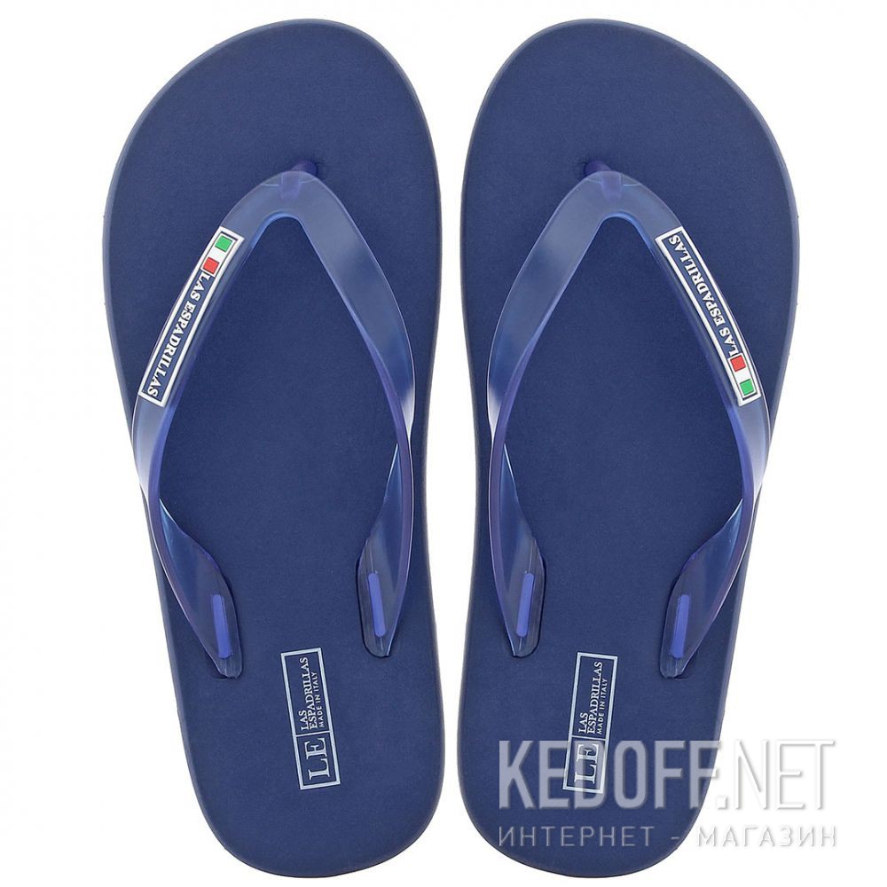 Цены на Japonki Las Espadrillas Райдер 7201-89 Made in Italy (czarny/niebieski)