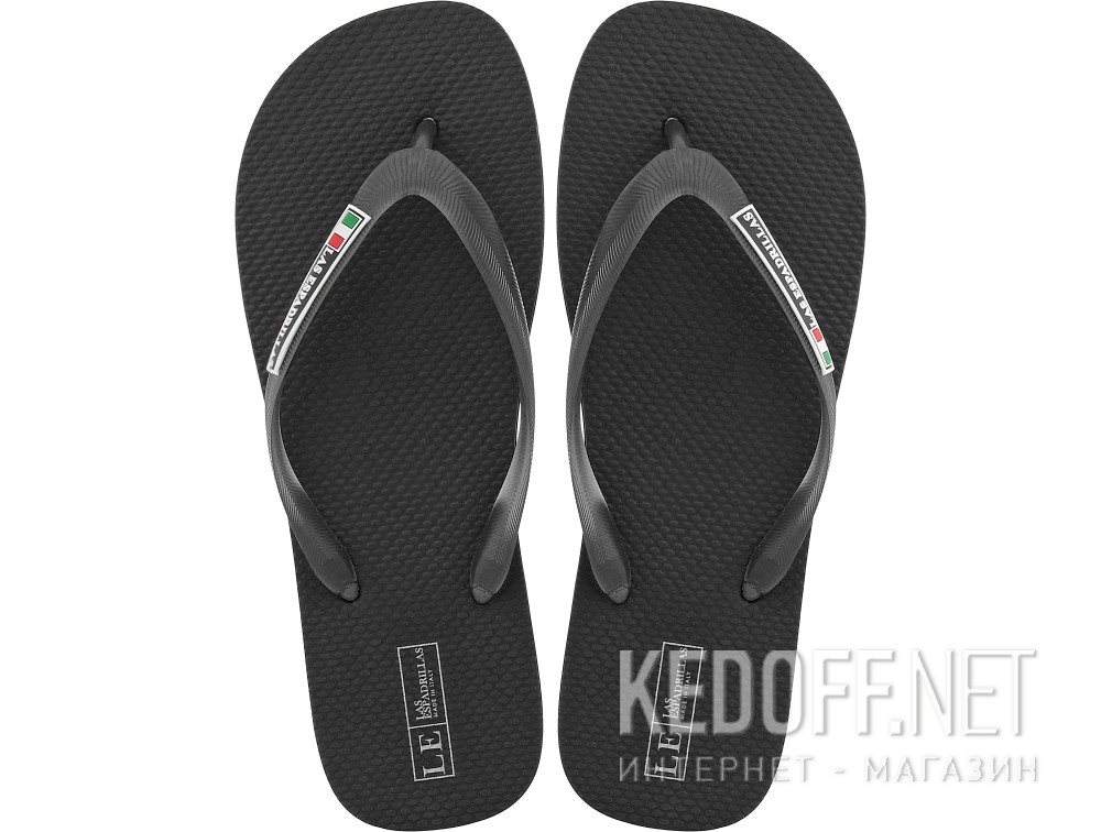 Dodaj do koszyka Męskie japonki Las Espadrillas 7223-27 Made in Italy (czarny)